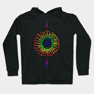 Bloom within colourful flower Hoodie